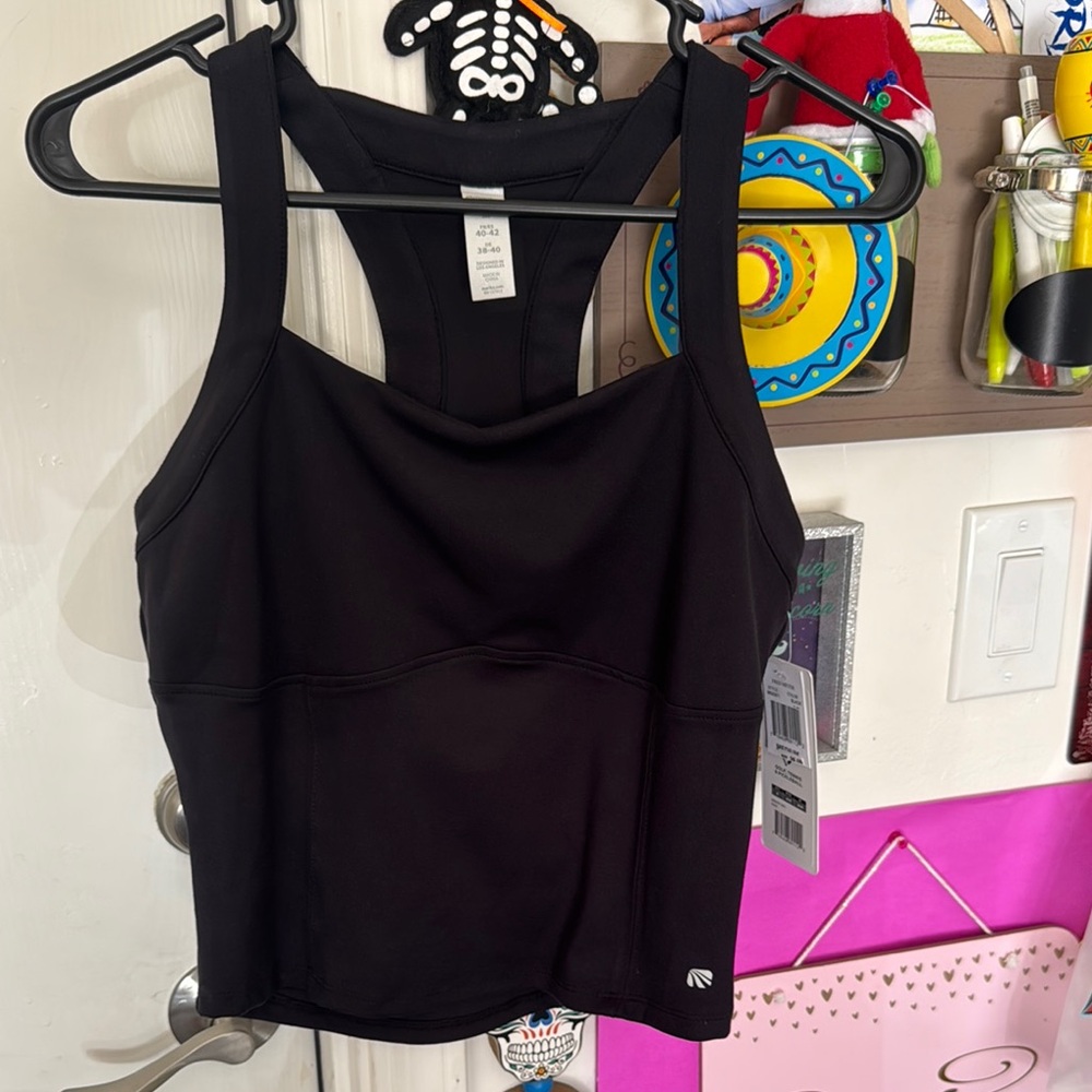 Marika Black Workout Tank Top